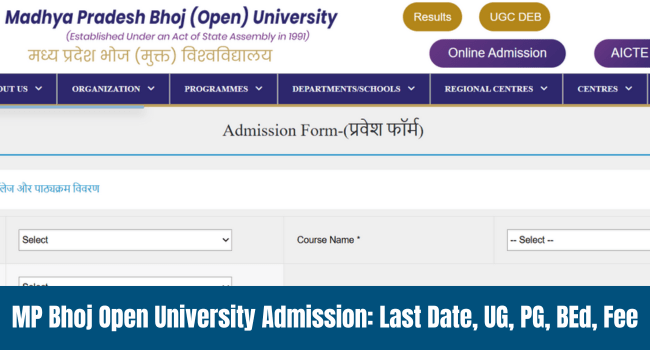 MP Bhoj Open University Admission