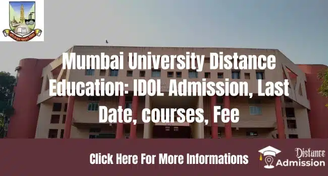 Mumbai University Distance Education Admission