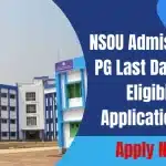 NSOU Admission