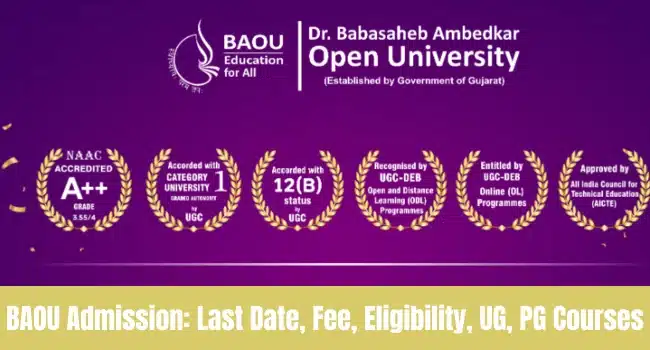 BAOU Admission