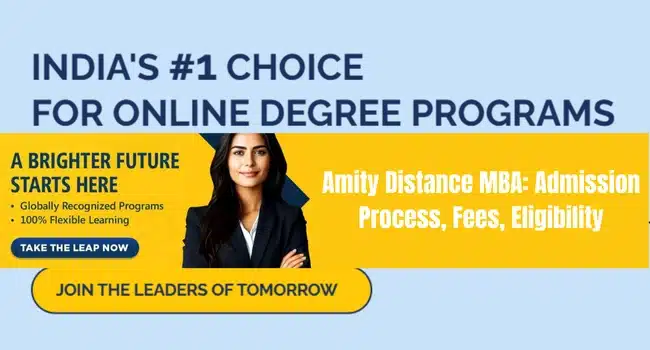 Amity Distance MBA