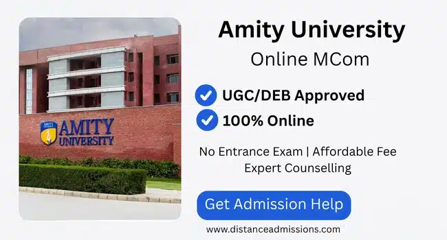 Amity Online MCom