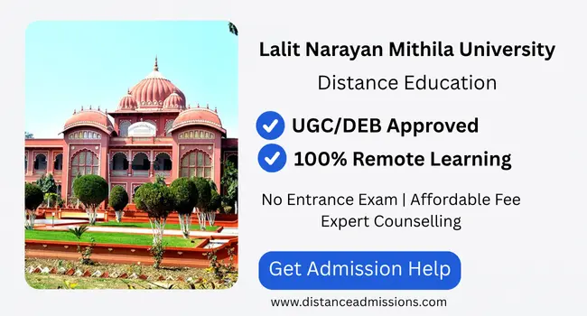 Lalit Narayan Mithila University Distance Education: Admission 2025, Courses List and Fees